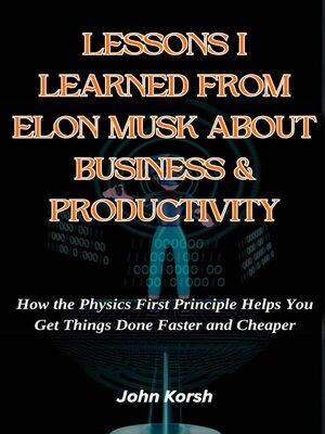 cover image of LESSONS I LEARNED FROM ELON MUSK ABOUT BUSINESS & PRODUCTIVITY